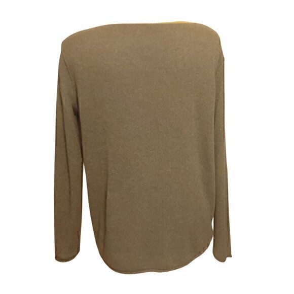 ATM Anthony Thomas Melillo Cashmere V-neck Sweater Gray L - Picture 4 of 7